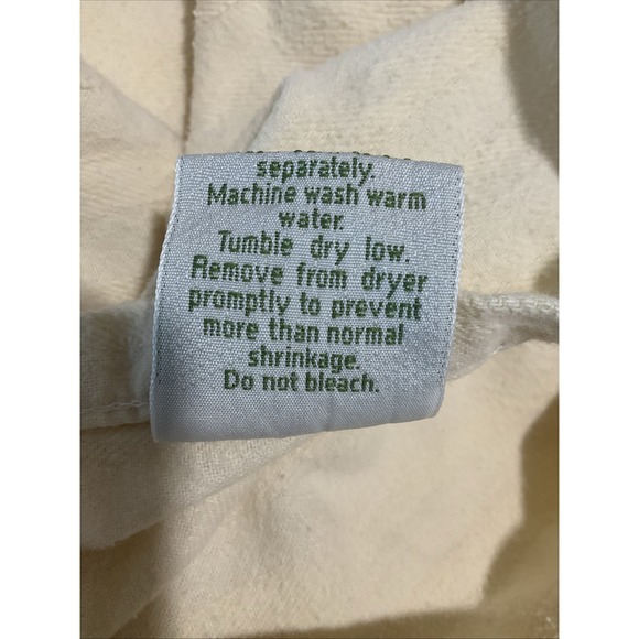 Garnet Hill Cream Flannel King Sheets Set Made in Germany Winter Neutral Warm - Picture 7 of 7